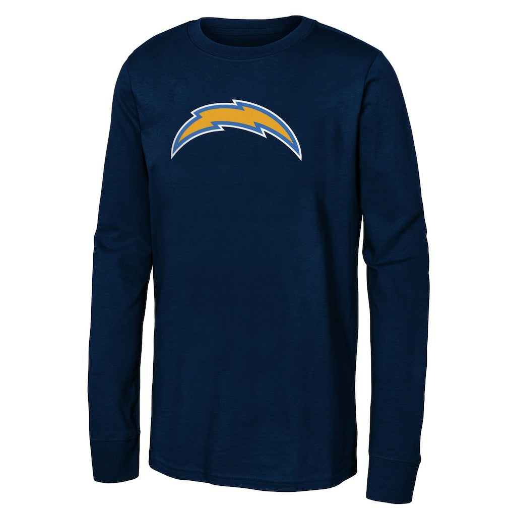 Los Angeles Chargers Youth Primary Logo Long Sleeve T-Shirt Navy