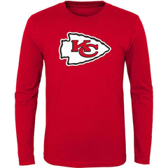 Kansas City Chiefs Youth Primary Logo Long Sleeve T-Shirt Red