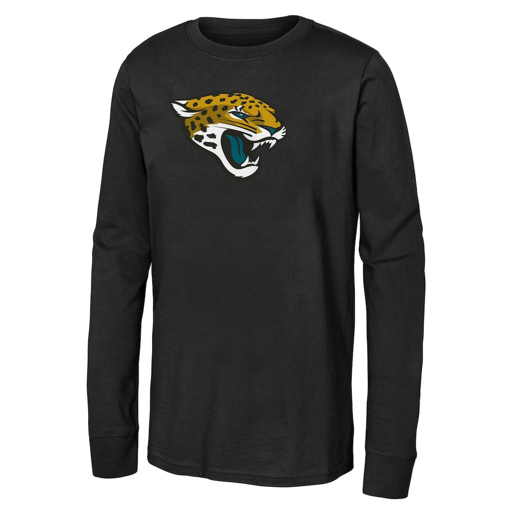 Jacksonville Jaguars Outerstuff Youth Primary Logo Long Sleeve T-Shirt Black