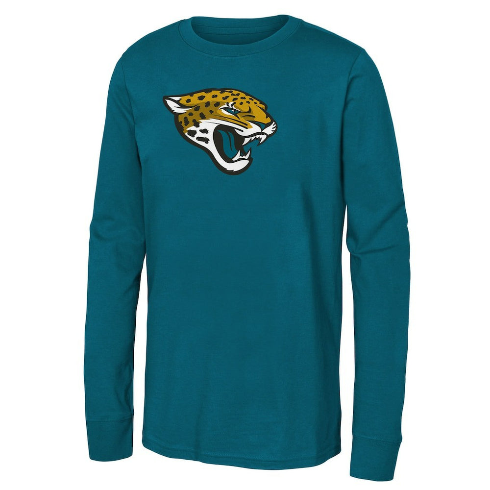 Jacksonville Jaguars Youth Primary Logo Long Sleeve T-Shirt Teal