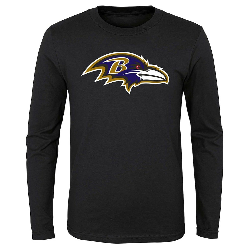 Baltimore Ravens Youth Primary Logo Long Sleeve T-Shirt Black