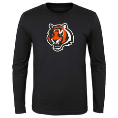 Cincinnati Bengals Preschool Primary Logo Long Sleeve T-Shirt Black
