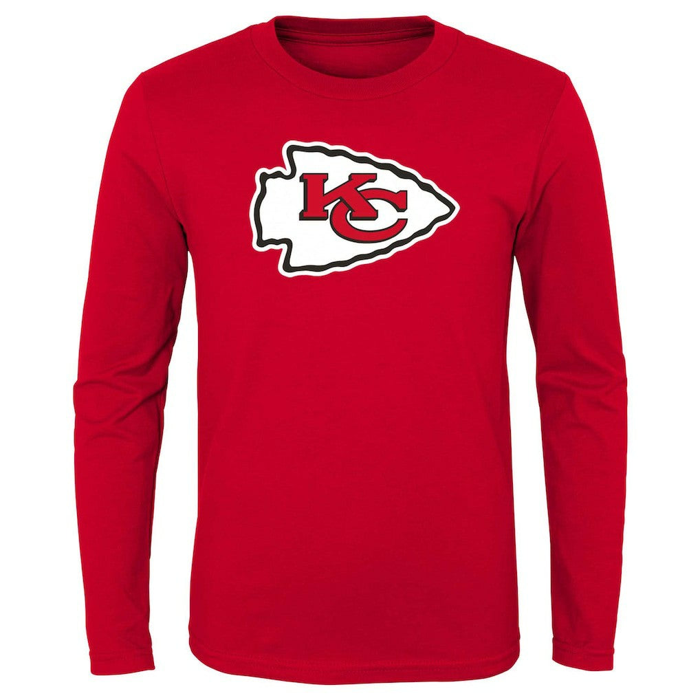 Kansas City Chiefs Preschool Primary Logo Long Sleeve T-Shirt Red