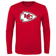 Kansas City Chiefs Preschool Primary Logo Long Sleeve T-Shirt Red