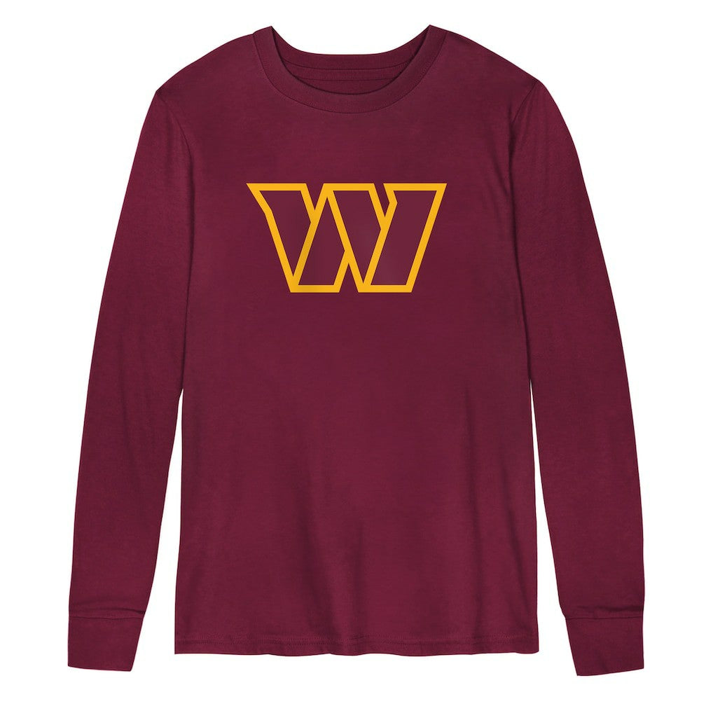 Washington Commanders Preschool Primary Logo Long Sleeve T-Shirt Burgundy