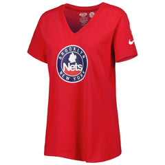 Brooklyn Nets Women's Local Performance V-Neck T-Shirt Red