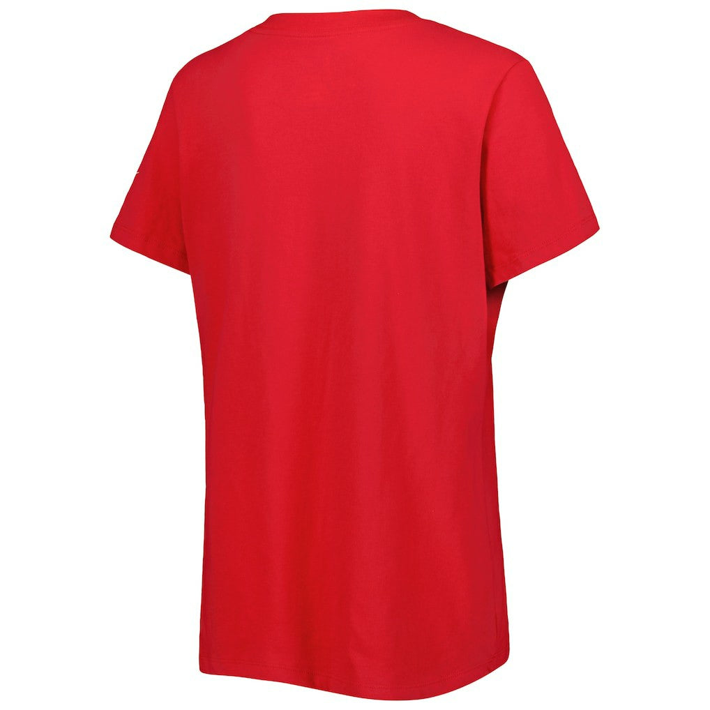 Brooklyn Nets Women's Local Performance V-Neck T-Shirt Red