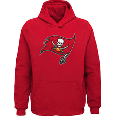 Tampa Bay Buccaneers Youth Team Logo Pullover Hoodie Red