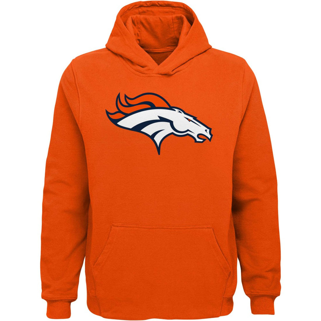 Denver Broncos Youth Team Logo Pullover Hoodie Orange