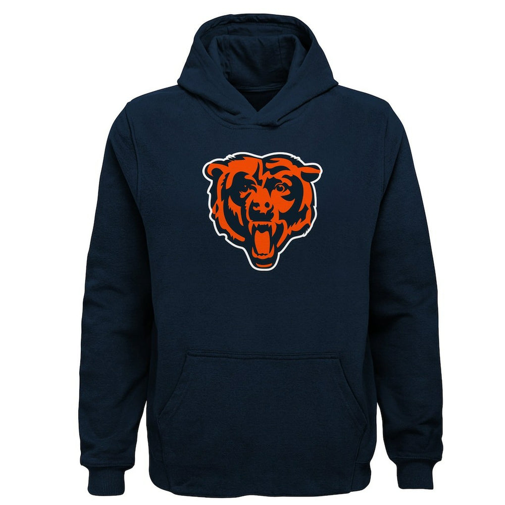 Chicago Bears Youth Team Logo Pullover Hoodie Navy