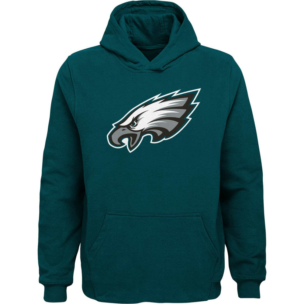 Philadelphia Eagles Youth Team Logo Pullover Hoodie Green