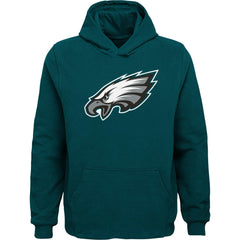 Philadelphia Eagles Youth Team Logo Pullover Hoodie Green
