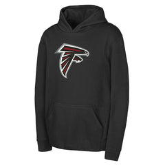 Atlanta Falcons Youth Team Logo Pullover Hoodie Black