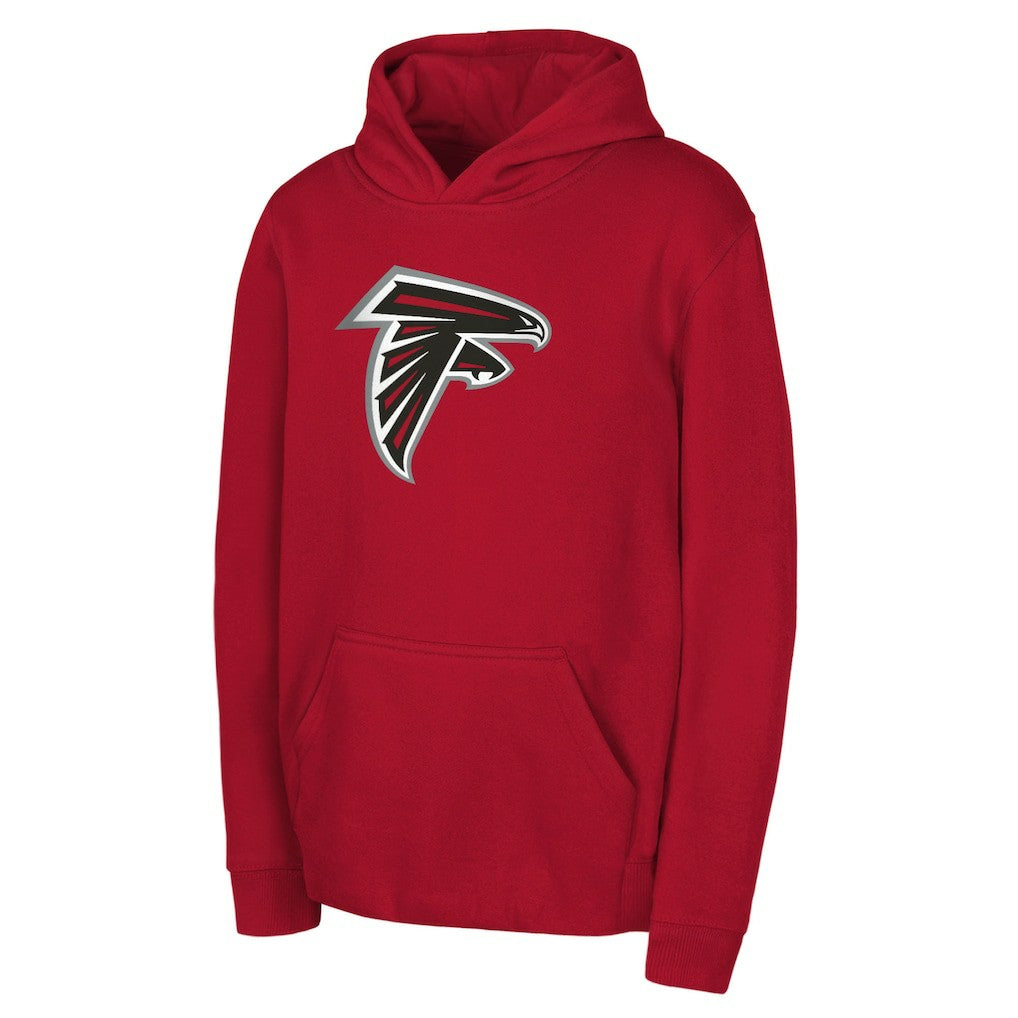 Atlanta Falcons Youth Team Logo Pullover Hoodie Red