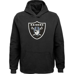 Las Vegas Raiders Youth Team Logo Pullover Hoodie Black