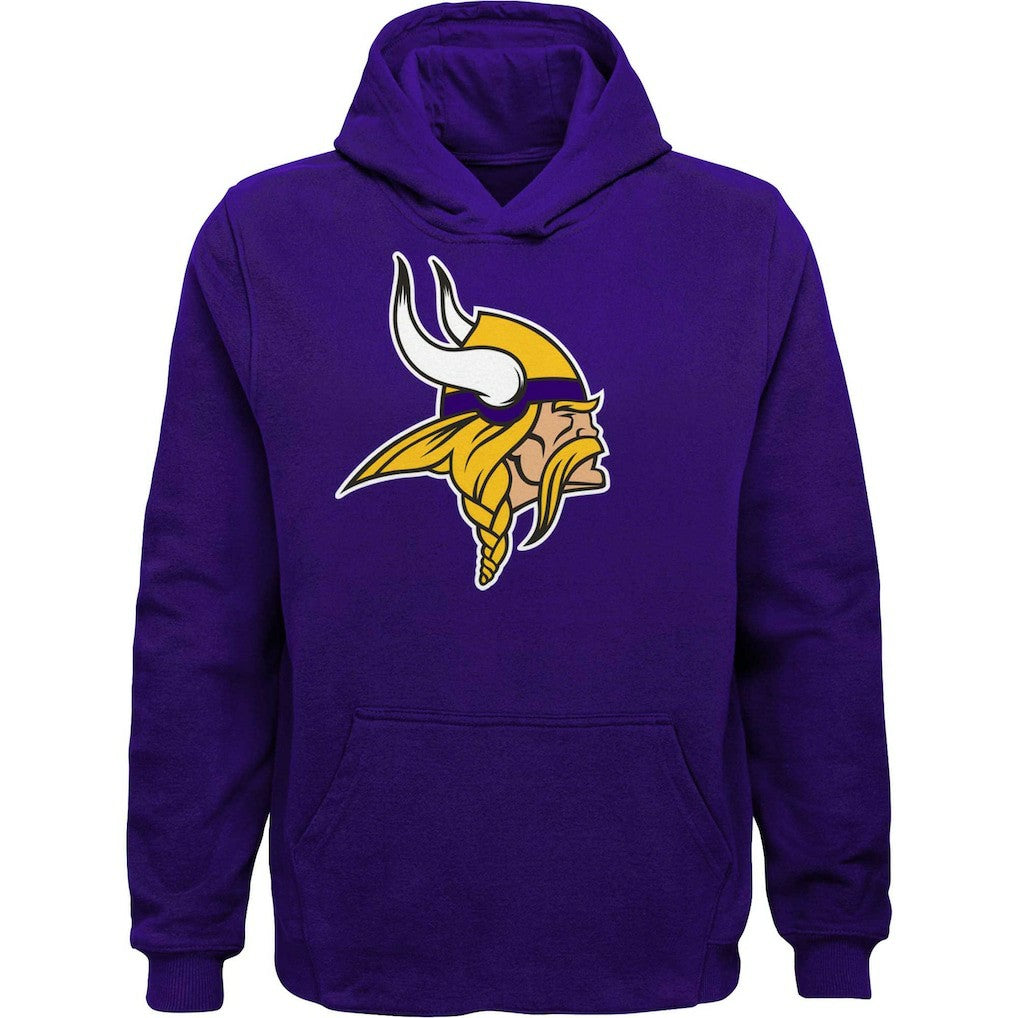 Minnesota Vikings Youth Team Logo Pullover Hoodie Purple