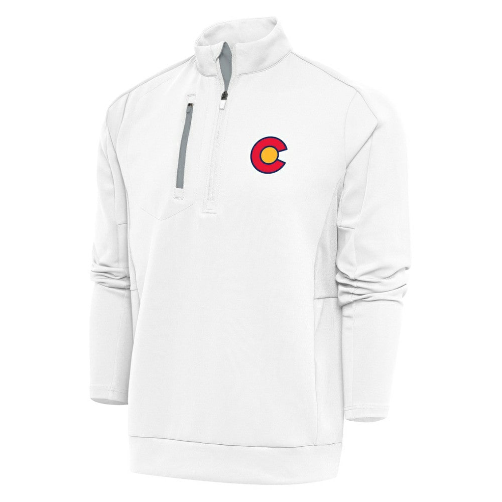 NHL Colorado Avalanche Antigua Special Edition 2.0 Generation Quarter-Zip Pullover Top - White
