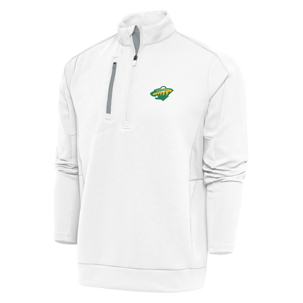 NHL Minnesota Wild Antigua Special Edition 2.0 Generation Quarter-Zip Pullover Top - White