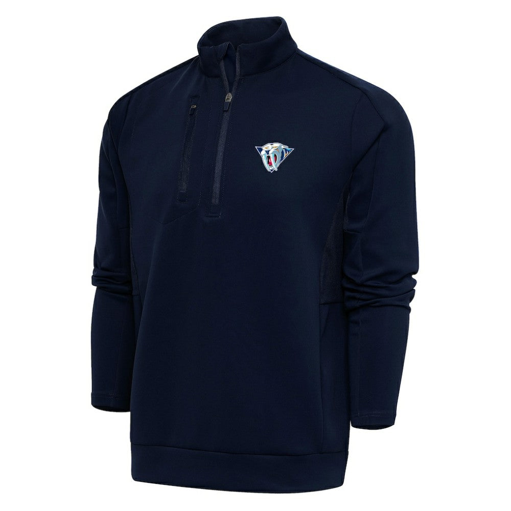 NHL Nashville Predators Antigua Special Edition 2.0 Generation Quarter-Zip Pullover Top - Navy