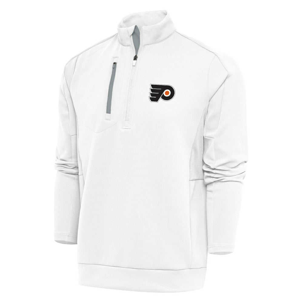 NHL Philadelphia Flyers Antigua Special Edition 2.0 Generation Quarter-Zip Pullover Top - White