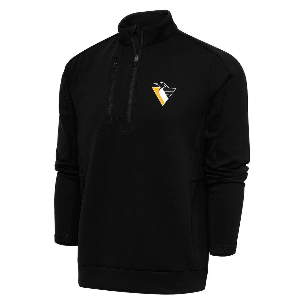 NHL Pittsburgh Penguins Antigua Special Edition 2.0 Generation Quarter-Zip Pullover Top - Black