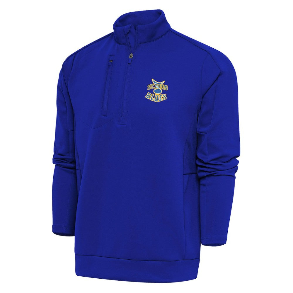NHL St. Louis Blues Antigua Special Edition 2.0 Generation Quarter-Zip Pullover Top - Royal
