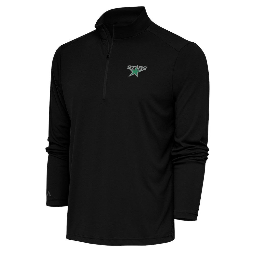 NHL Dallas Stars Antigua Special Edition 2.0 Tribute Quarter-Zip Pullover Top - Black