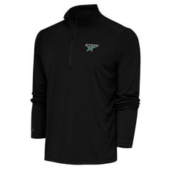 NHL Dallas Stars Antigua Special Edition 2.0 Tribute Quarter-Zip Pullover Top - Black