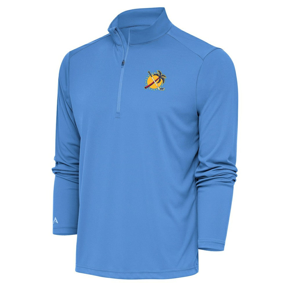 NHL Florida Panthers Antigua Special Edition 2.0 Tribute Quarter-Zip Pullover Top - Light Blue