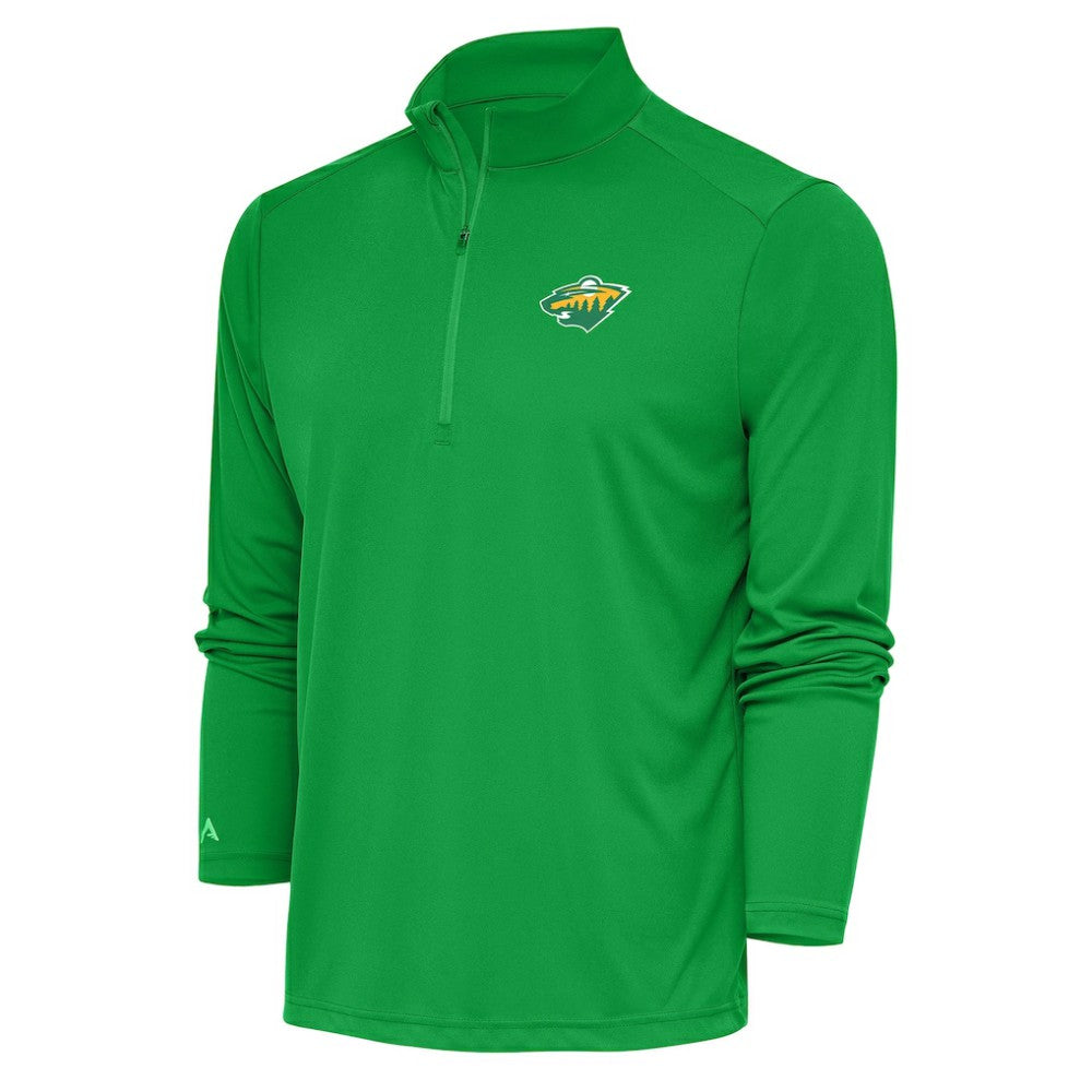 NHL Minnesota Wild Antigua Special Edition 2.0 Tribute Quarter-Zip Pullover Top - Green