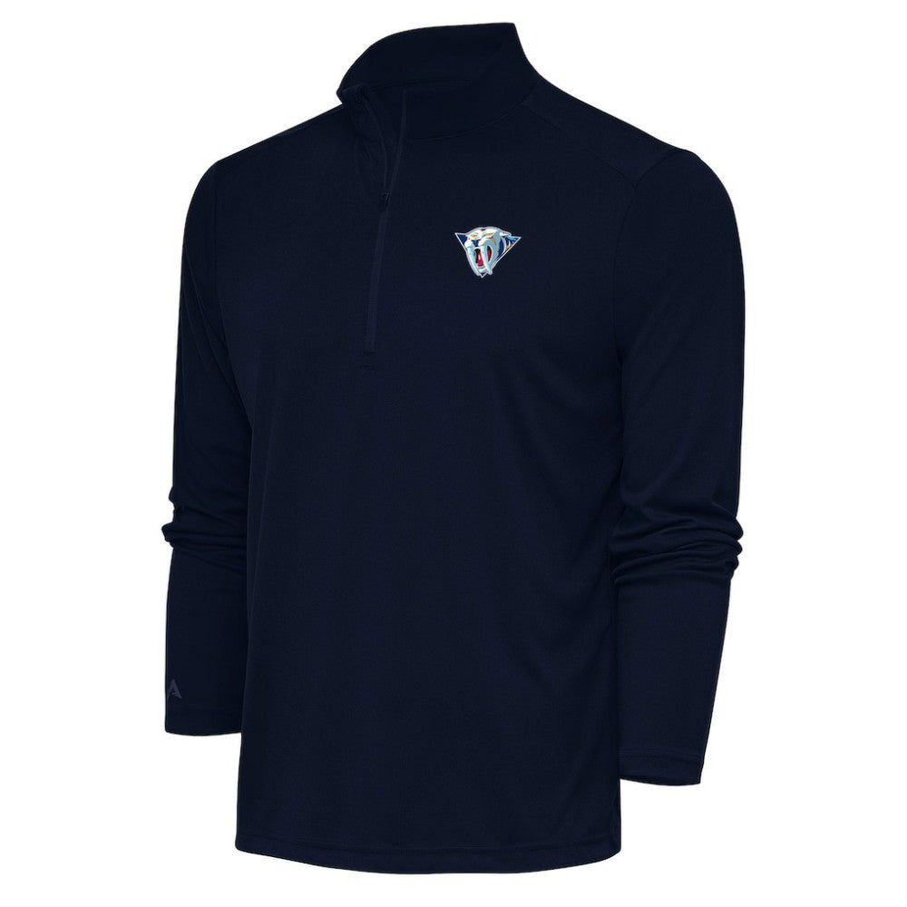 NHL Nashville Predators Antigua Special Edition 2.0 Tribute Quarter-Zip Pullover Top - Navy
