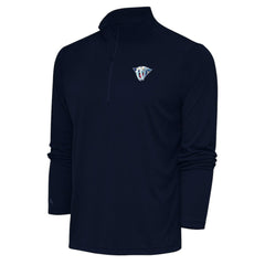 NHL Nashville Predators Antigua Special Edition 2.0 Tribute Quarter-Zip Pullover Top - Navy