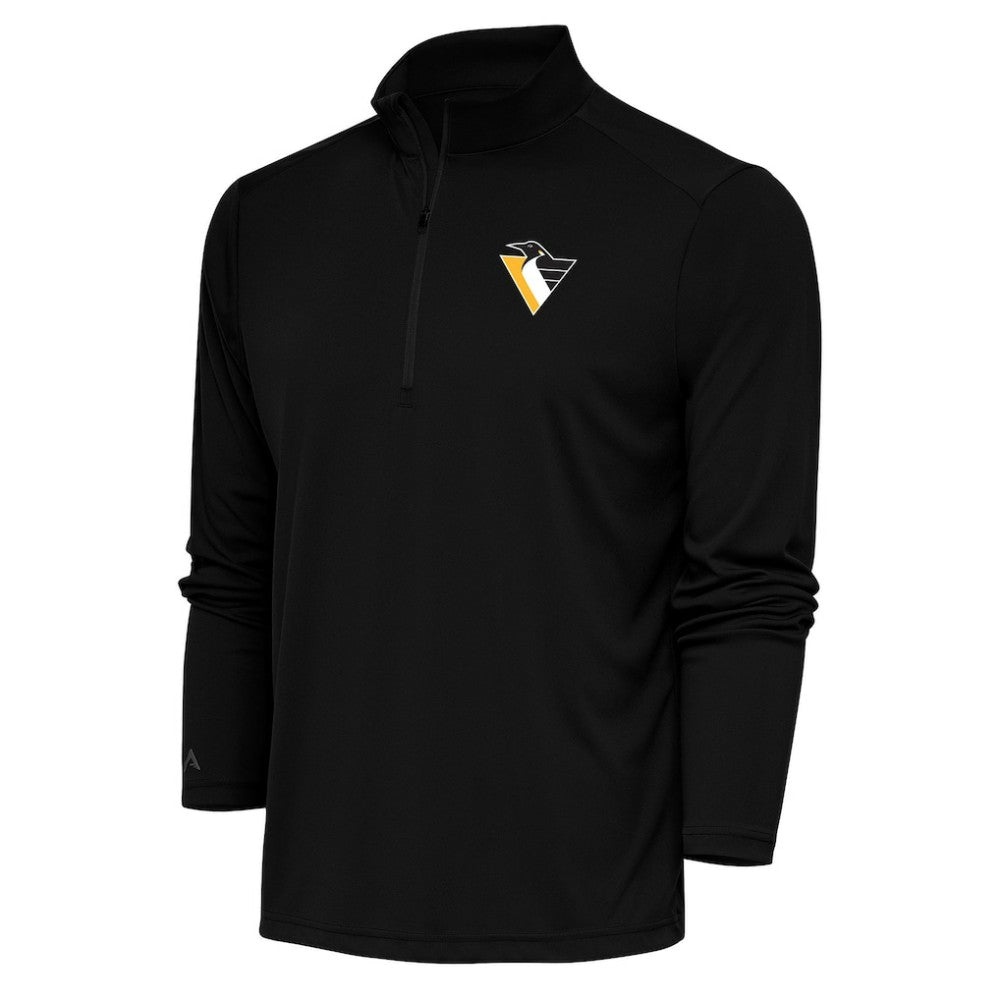 NHL Pittsburgh Penguins Antigua Special Edition 2.0 Tribute Quarter-Zip Pullover Top - Black