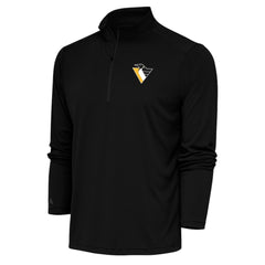NHL Pittsburgh Penguins Antigua Special Edition 2.0 Tribute Quarter-Zip Pullover Top - Black