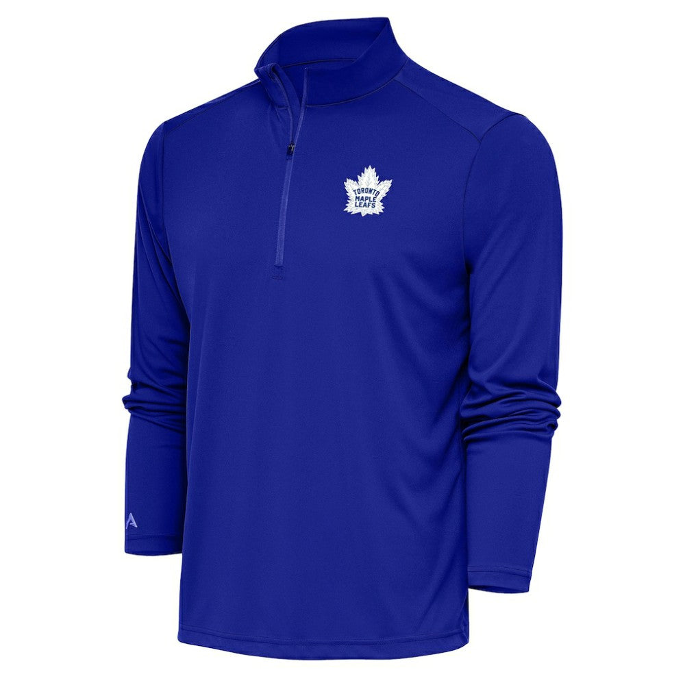 NHL Toronto Maple Leafs Antigua Special Edition 2.0 Tribute Quarter-Zip Pullover Top - Royal
