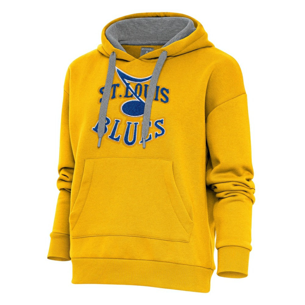 NHL St. Louis Blues Antigua Special Edition 2.0 Victory Pullover Hoodie - Gold