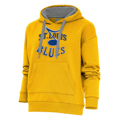 NHL St. Louis Blues Antigua Special Edition 2.0 Victory Pullover Hoodie - Gold