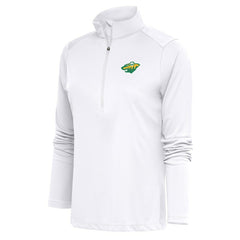 NHL Minnesota Wild Antigua Women's Special Edition 2.0 Tribute Quarter-Zip Pullover Top - White