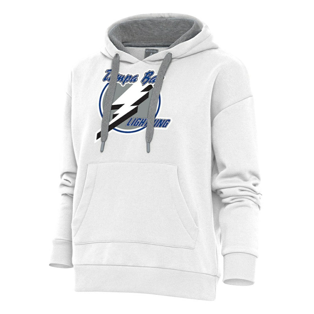 NHL Tampa Bay Lightning Antigua Women's Special Edition 2.0 Victory Pullover Hoodie - White