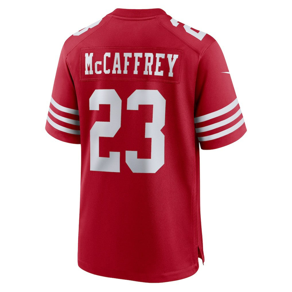 Christian McCaffrey San Francisco 49ers Game Player Jersey Scarlet