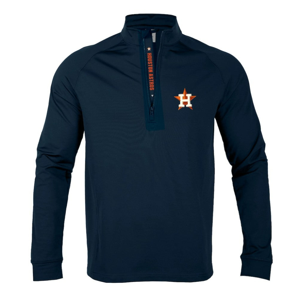 Houston Astros Levelwear Calibre Quarter-Zip Pullover Top - Navy Pullover
