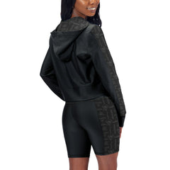 NHL Pittsburgh Penguins Women's Cropped Full-Zip Hoodie - Black