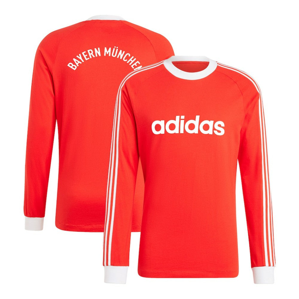 Bayern Munich Originals Energy Drop '70s Long Sleeve Jersey Red