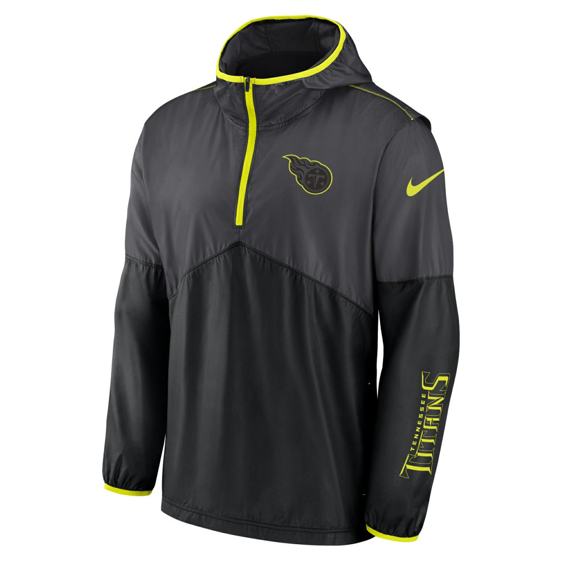 Tennessee Titans Volt Hoodie Half-Zip Jacket Anthracite