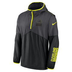 Cleveland Browns Volt Hoodie Half-Zip Jacket Anthracite