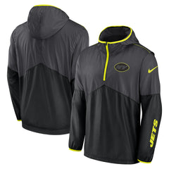 New York Jets Volt Hoodie Half-Zip Jacket Anthracite