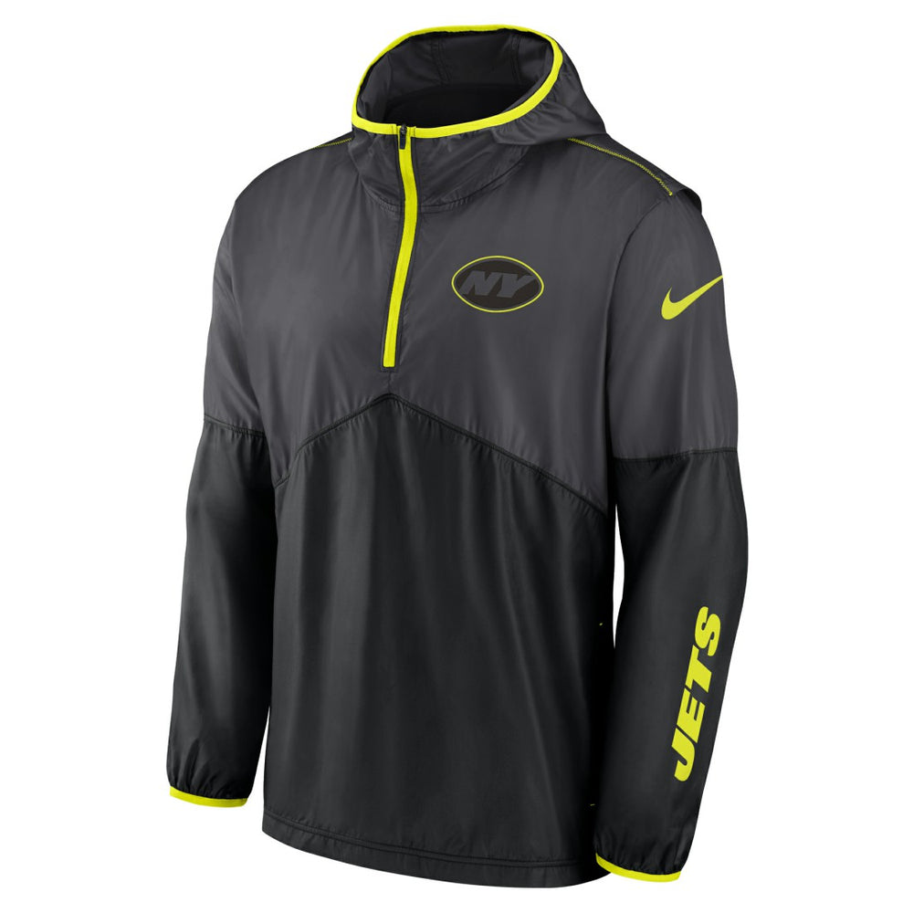 New York Jets Volt Hoodie Half-Zip Jacket Anthracite