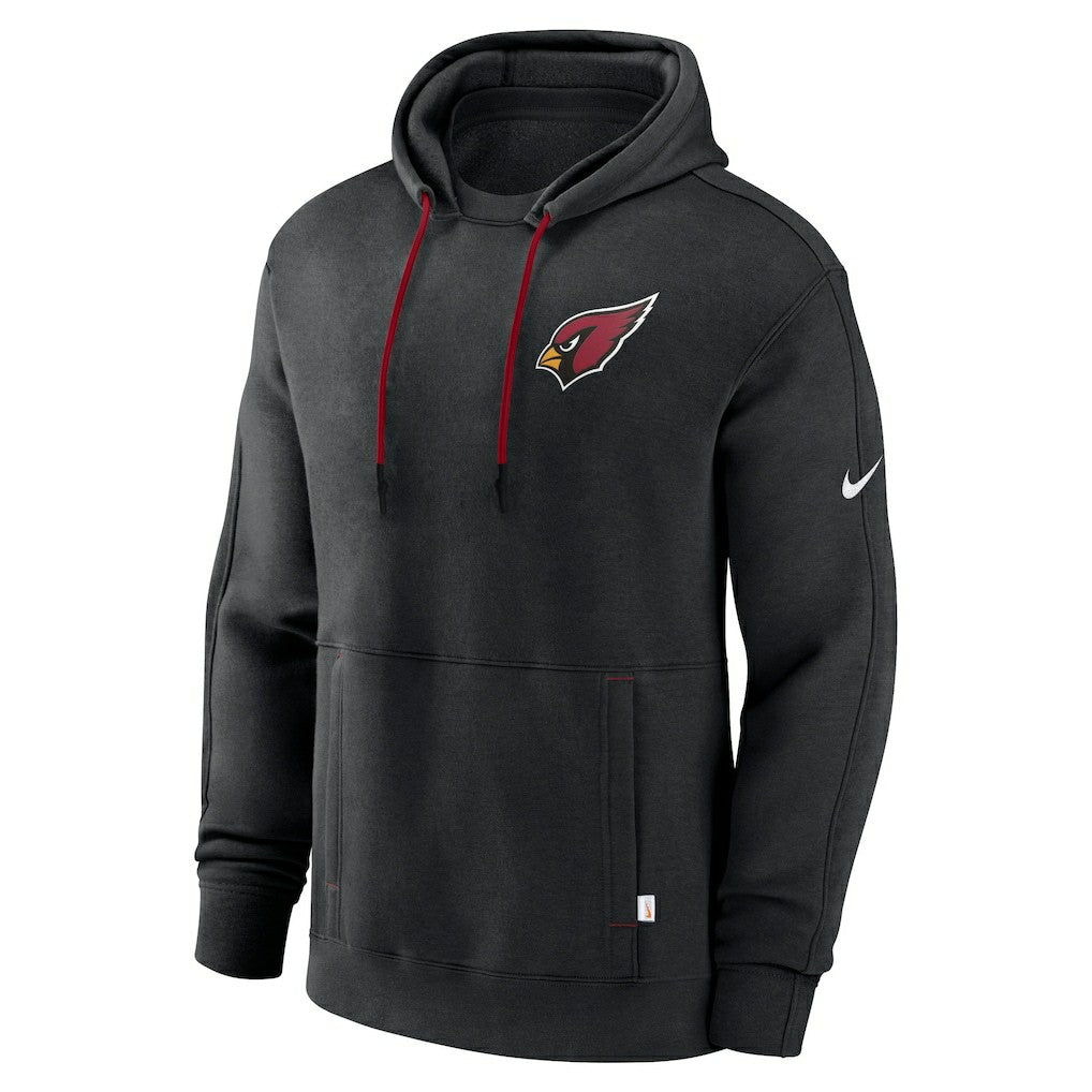 Arizona Cardinals Layered Logo Statement Pullover Hoodie Black