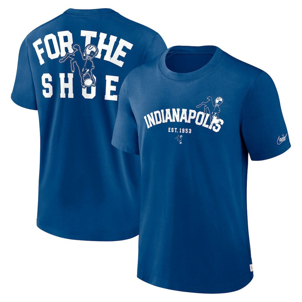 Indianapolis Colts Rewind Slogan T-Shirt Royal