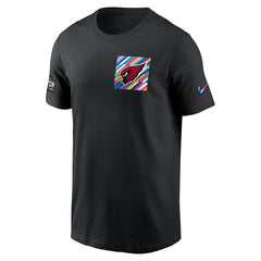 Arizona Cardinals Crucial Catch Sideline Tri-Blend T-Shirt Black